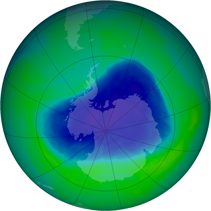 Ozone Map 2004-11-09